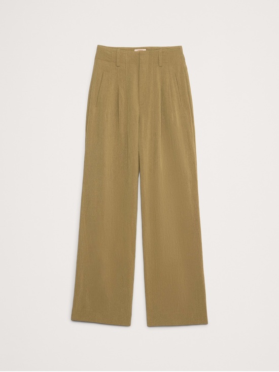 Banana Republic Pants - NWT Banana Republic Wide-Leg Utility Pant in Khaki Size 8